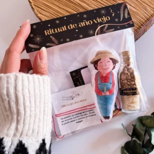 Ritual de año viejo en bolsa